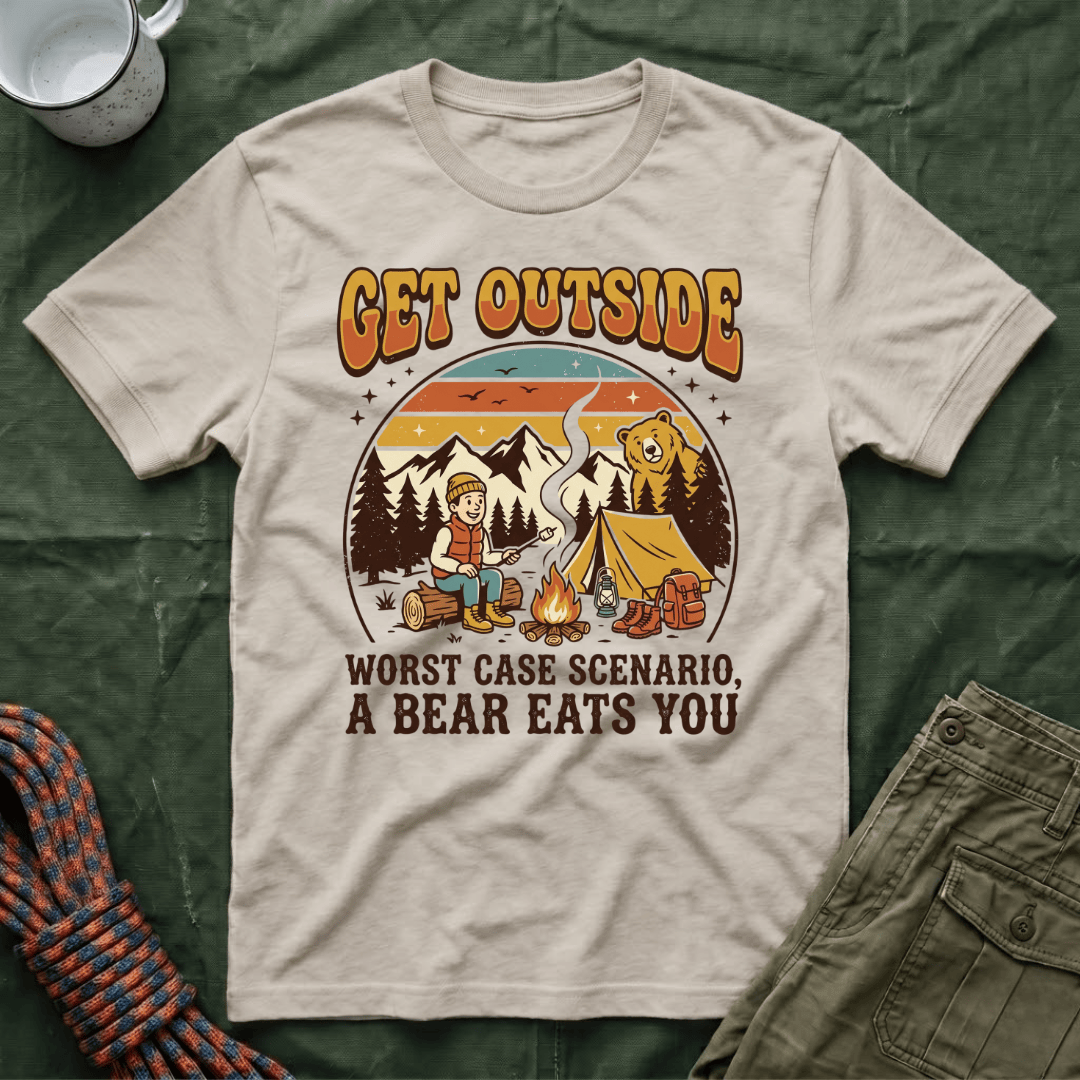 Funny Get Outside Bear T-Shirt