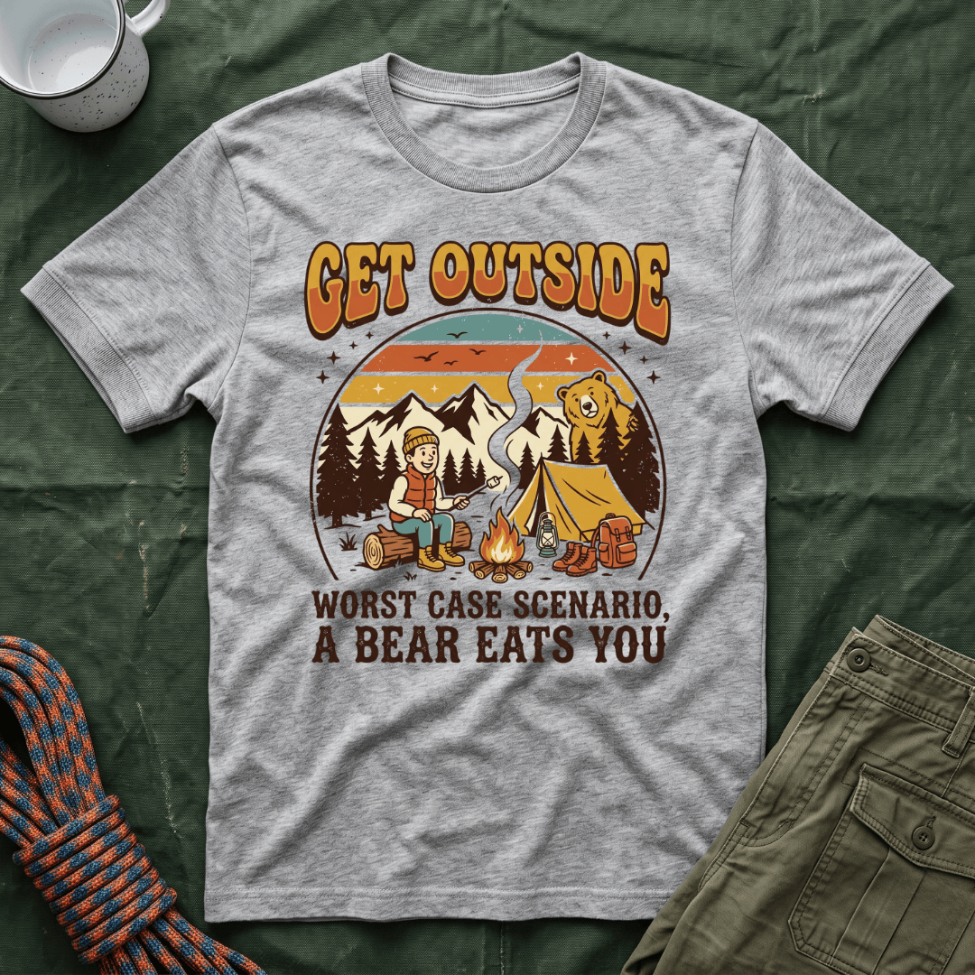Funny Get Outside Bear T-Shirt