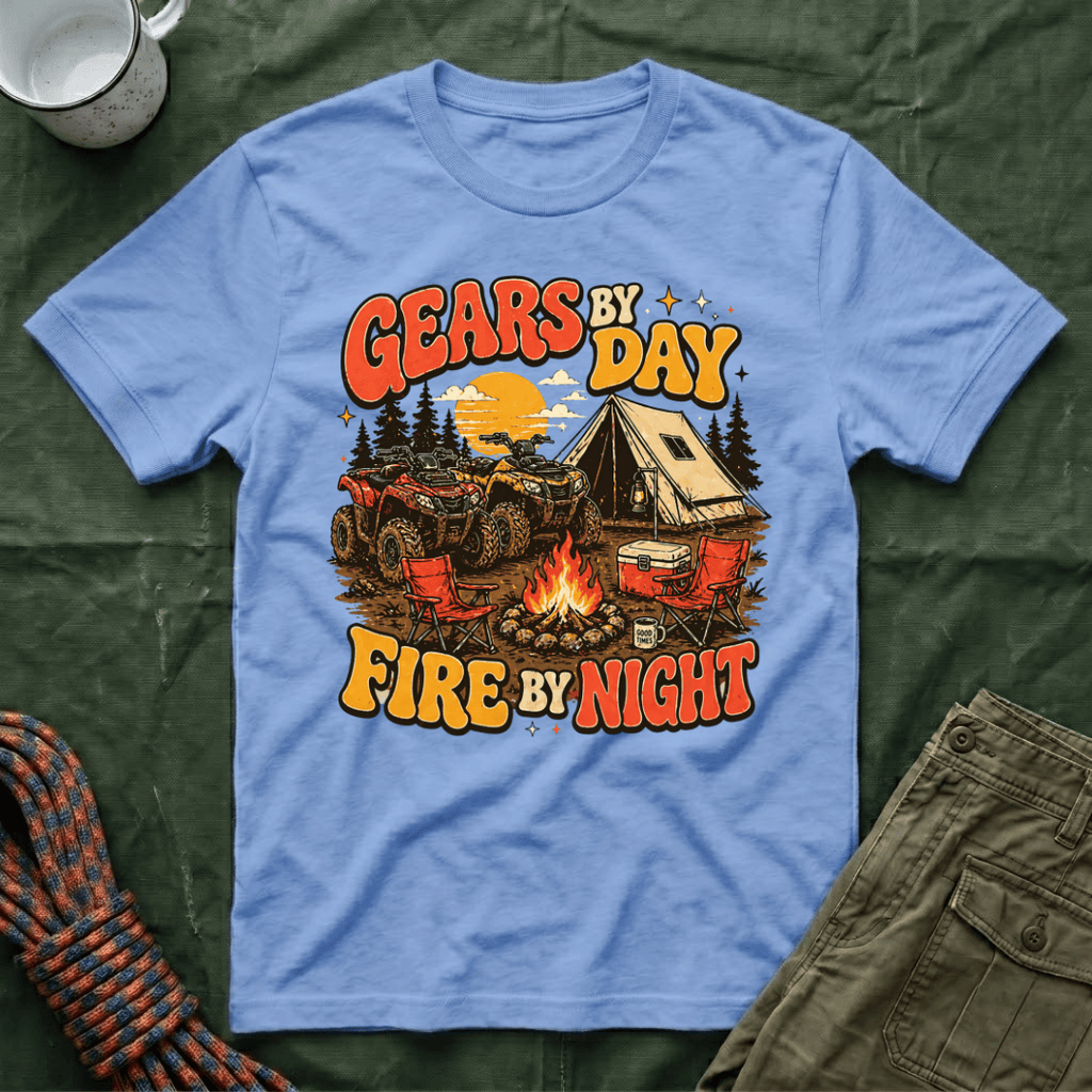 Gears By Day Fire By Night T-Shirt