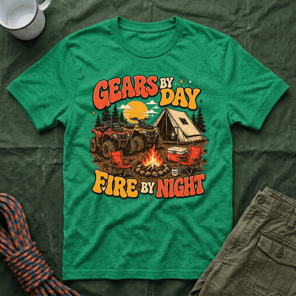 Gears By Day Fire By Night T-Shirt