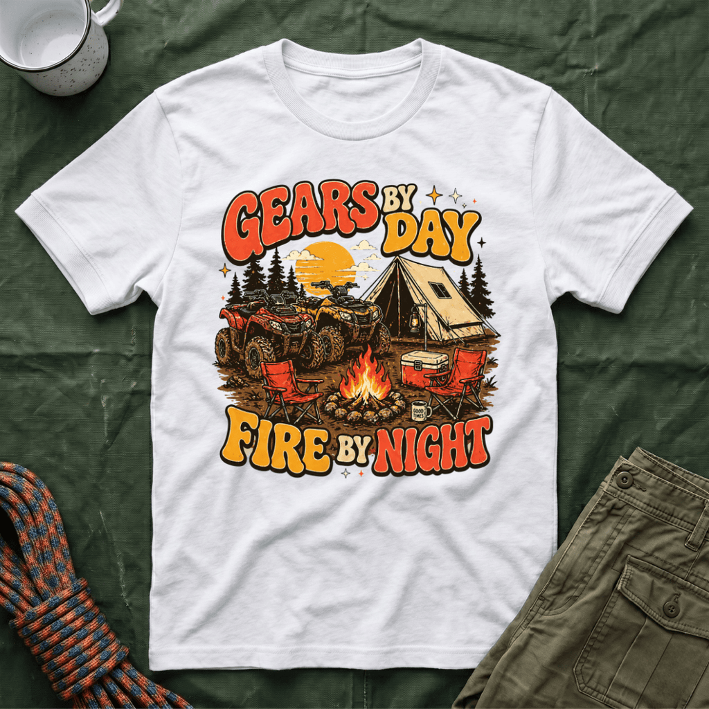 Gears By Day Fire By Night T-Shirt