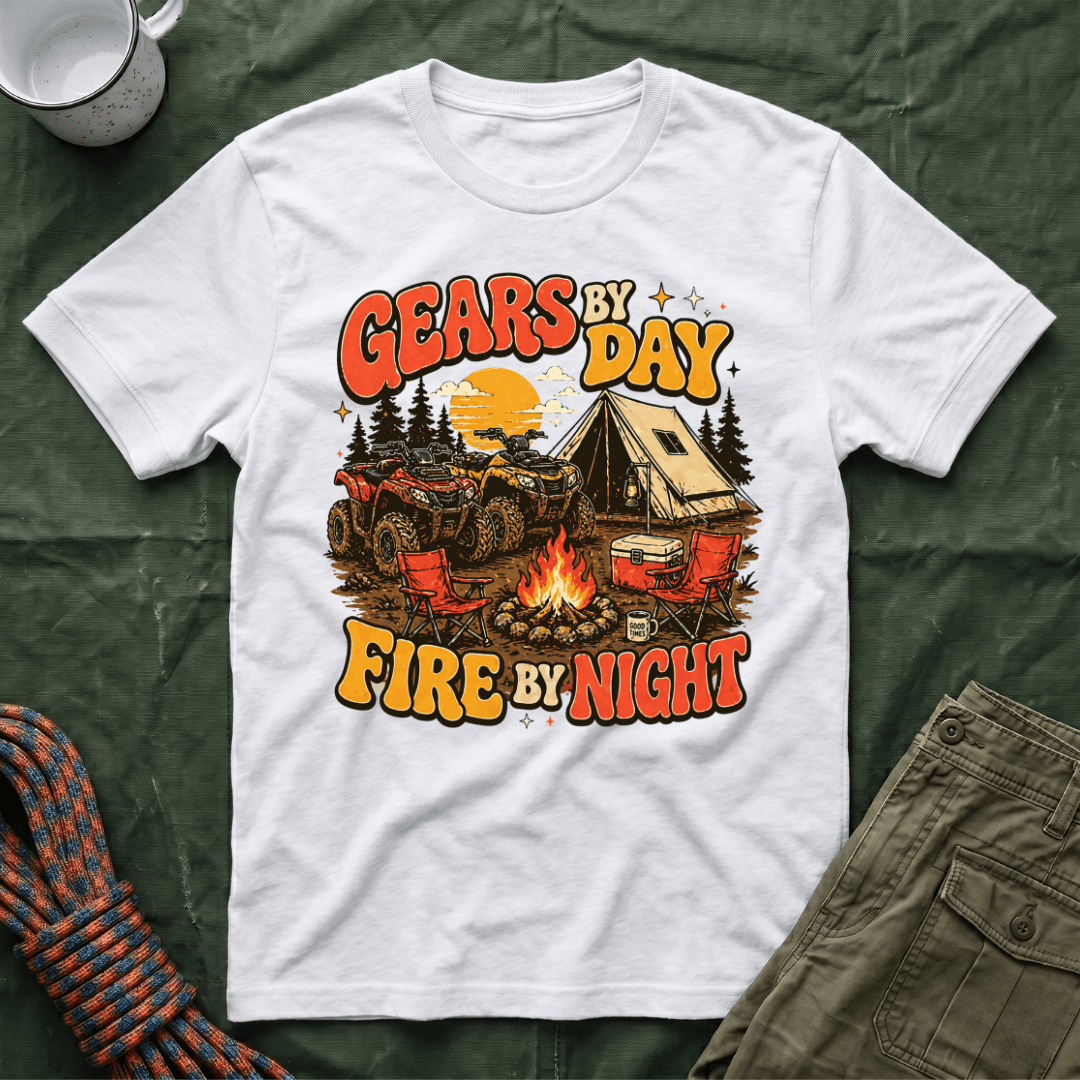 Gears By Day Fire By Night T-Shirt