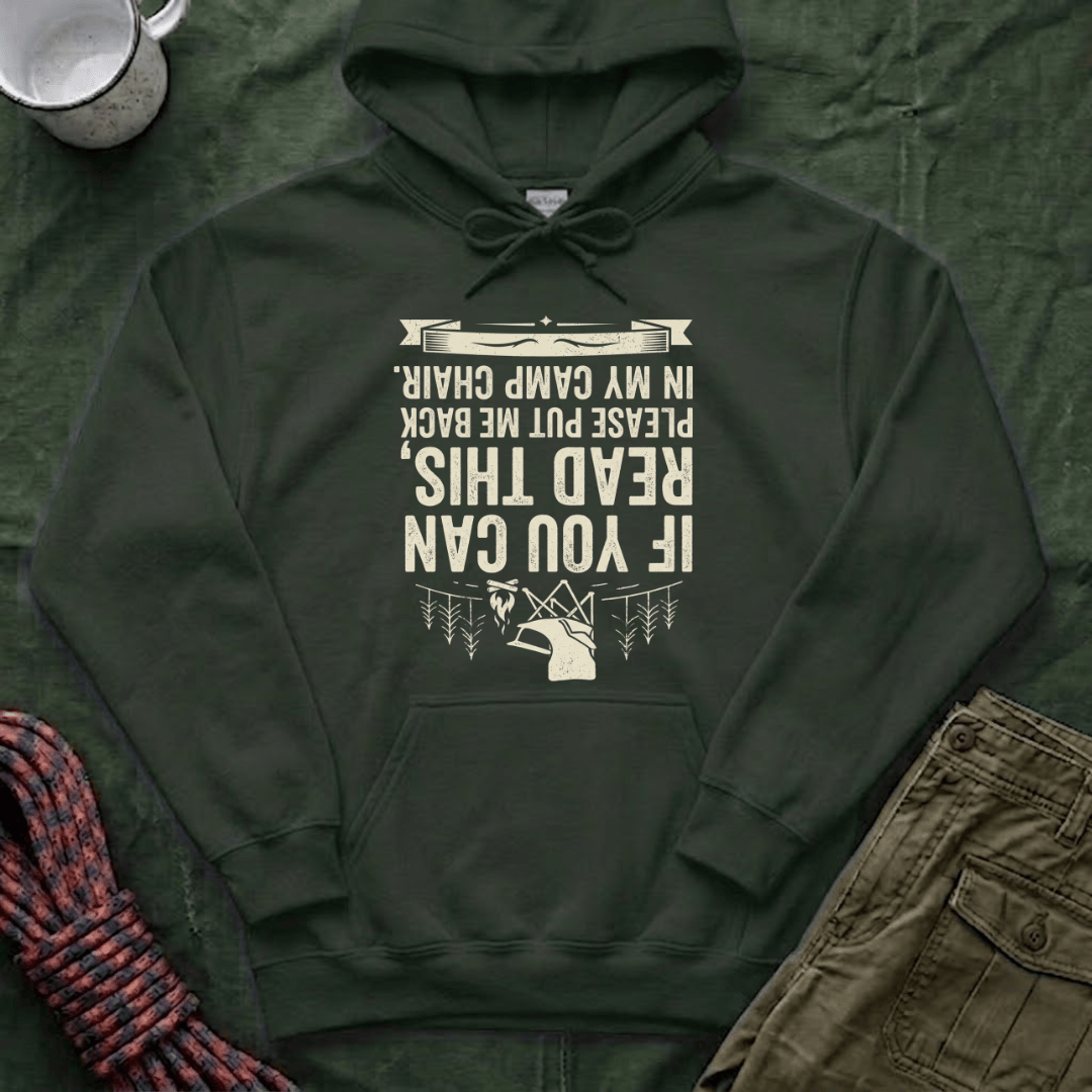 If You Can Read This Camp Chair Hoodie