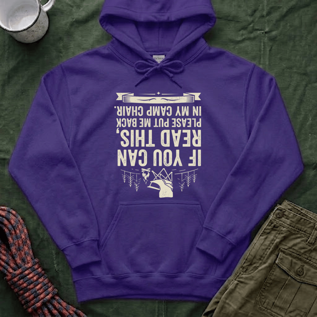 If You Can Read This Camp Chair Hoodie
