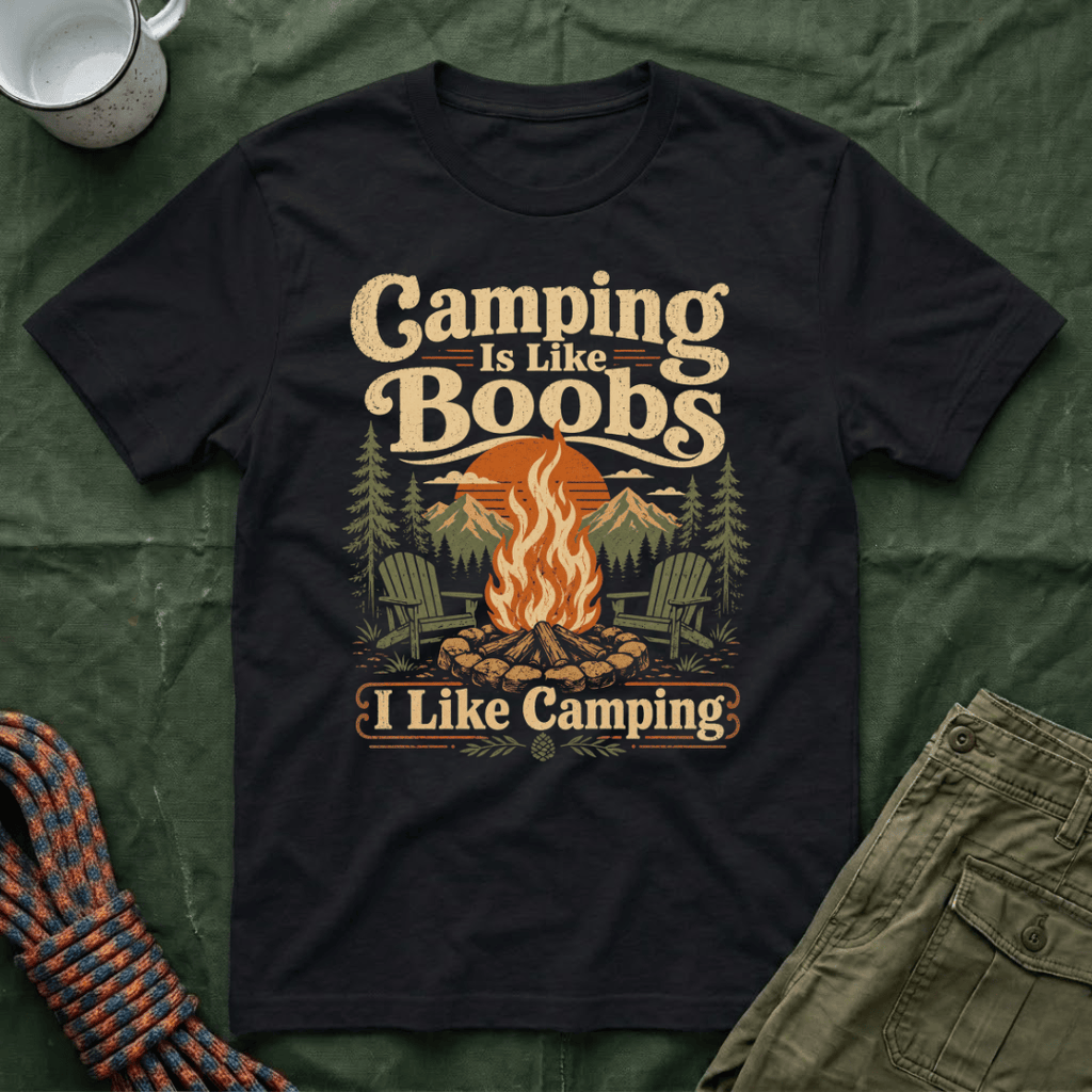 Camping Is Like Boobs T-Shirt