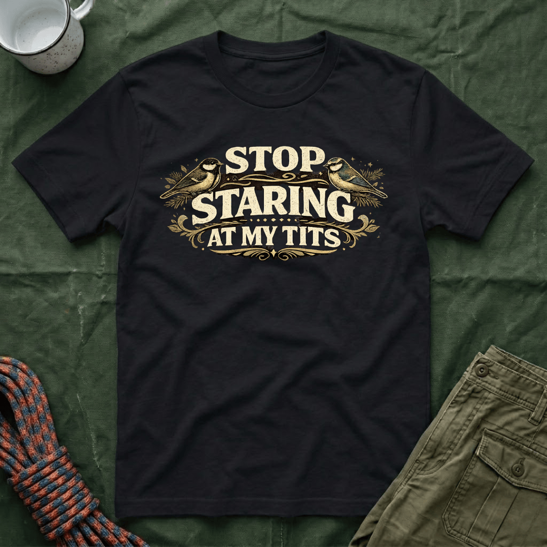 Funny Stop Staring At My Tits Classic T-Shirt
