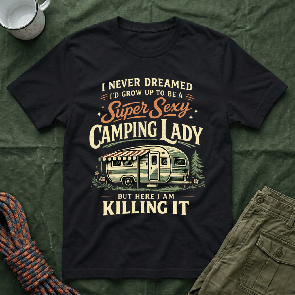 Super Camping Lady T-Shirt