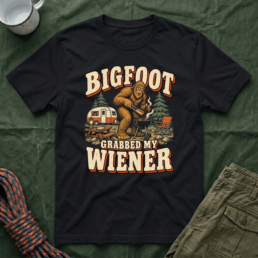 Funny Bigfoot Thief T-Shirt