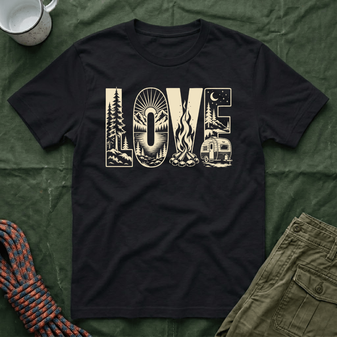 Love Camping Camper Trailer T-Shirt