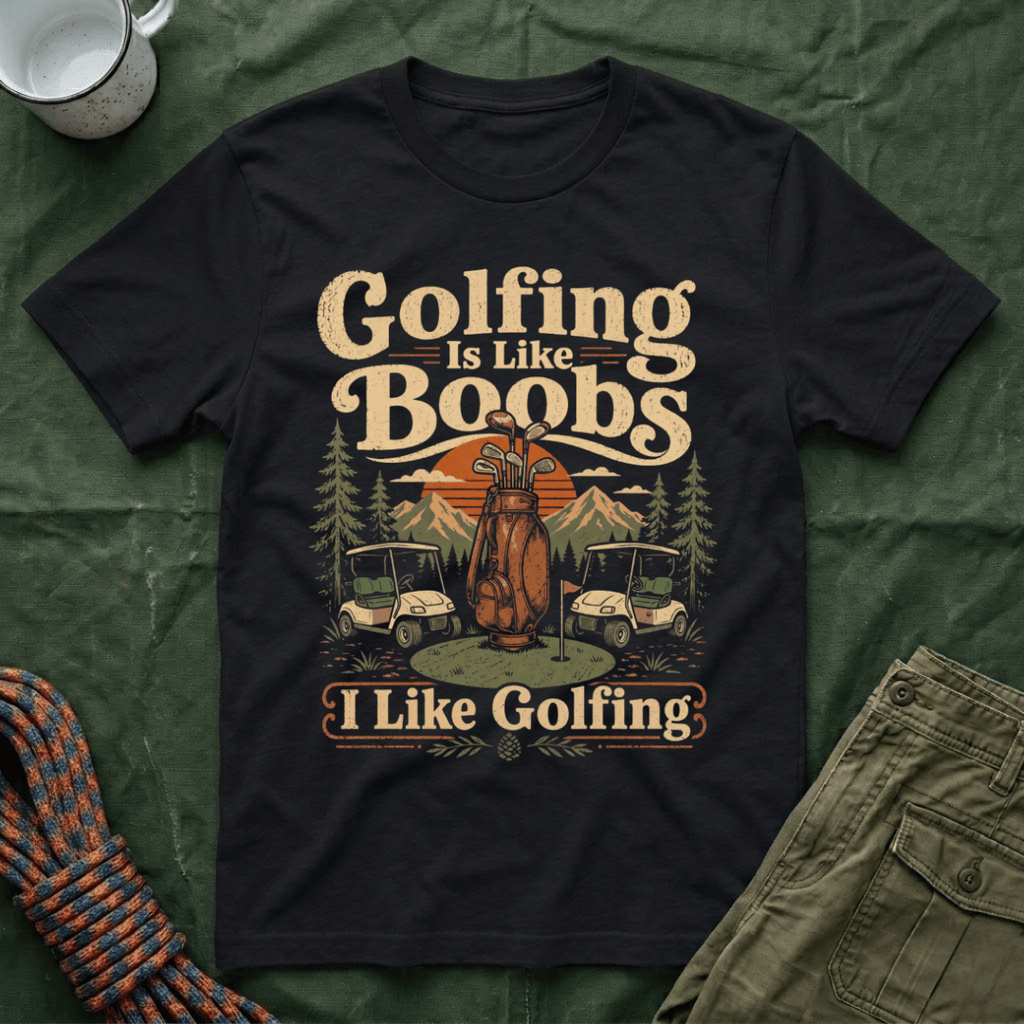 Golfing Is Like Boobs T-Shirt