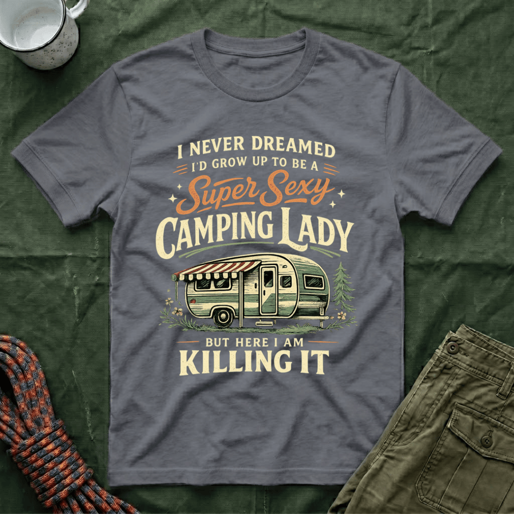 Super Camping Lady T-Shirt