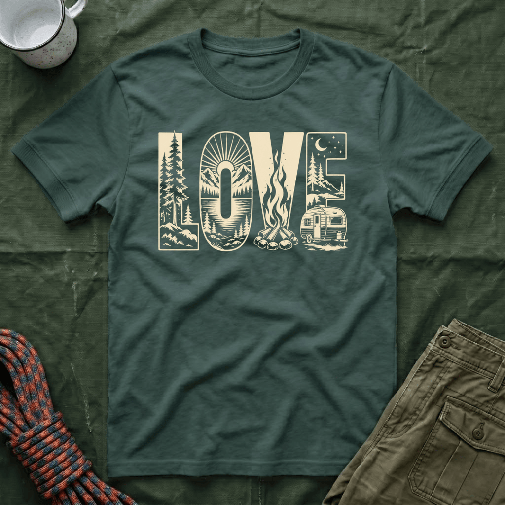 Love Camping Camper Trailer T-Shirt