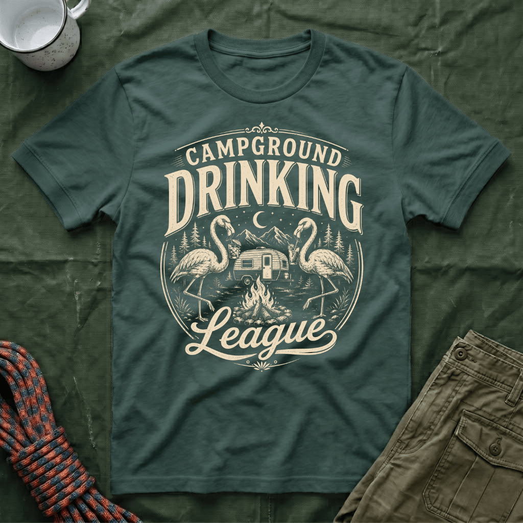 Campground Drinking League T-Shirt