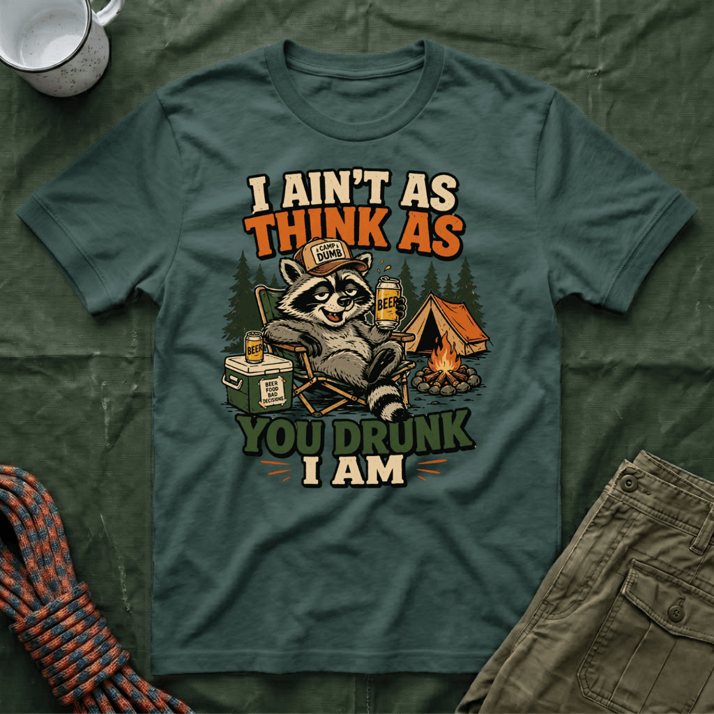 I Ain't As Think As You Drunk I Am Raccoon T-Shirt