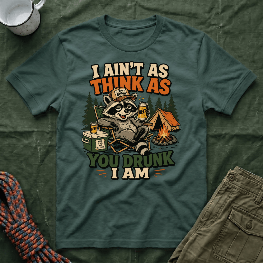 I Ain't As Think As You Drunk I Am Raccoon T-Shirt