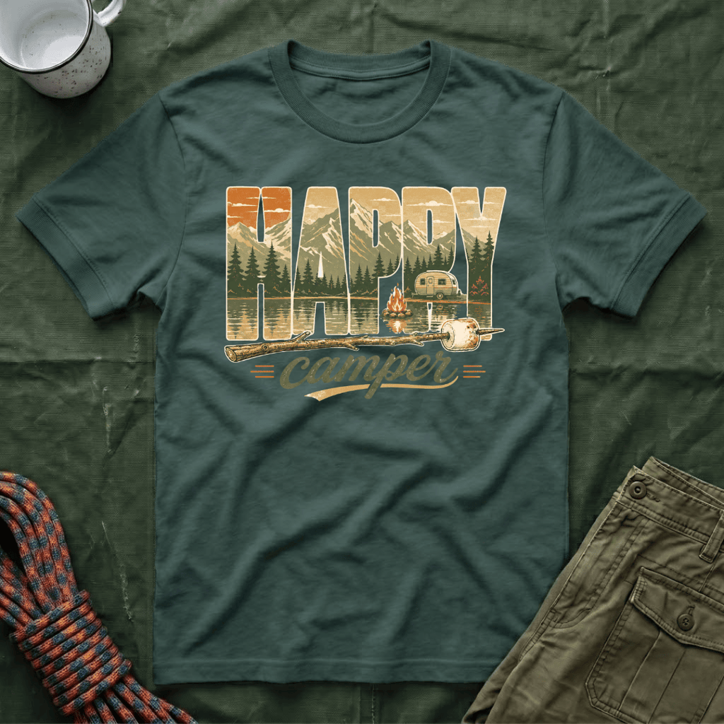 Happy Camper Mountains T-Shirt