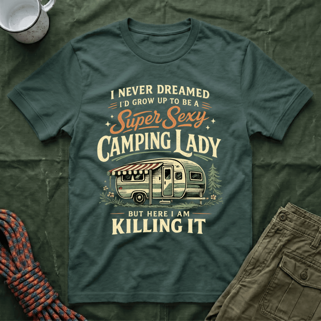 Super Camping Lady T-Shirt