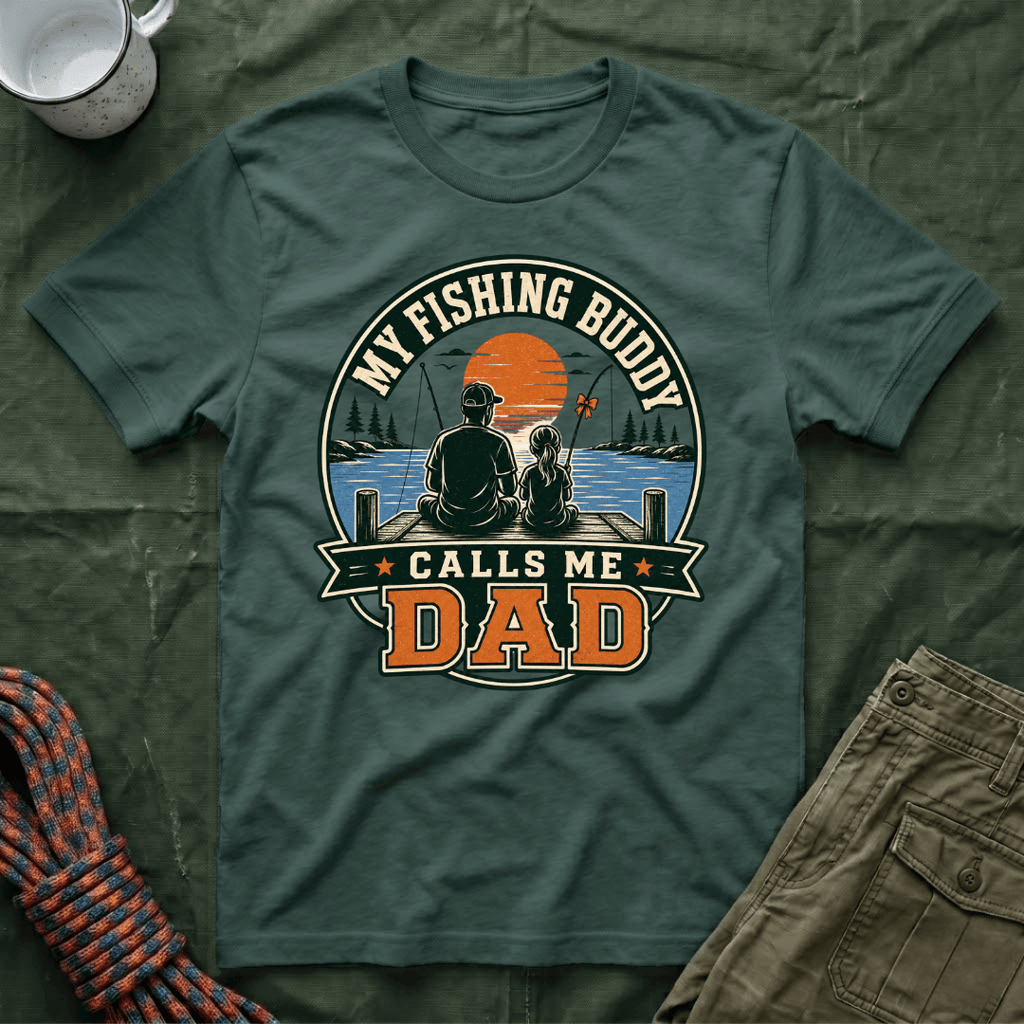My Fishing Buddy Daddy Daughter T-Shirt