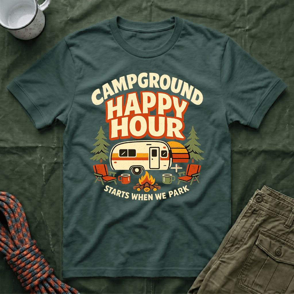 Campground Happy Hour T-Shirt