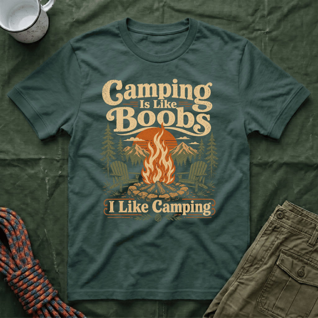 Camping Is Like Boobs T-Shirt