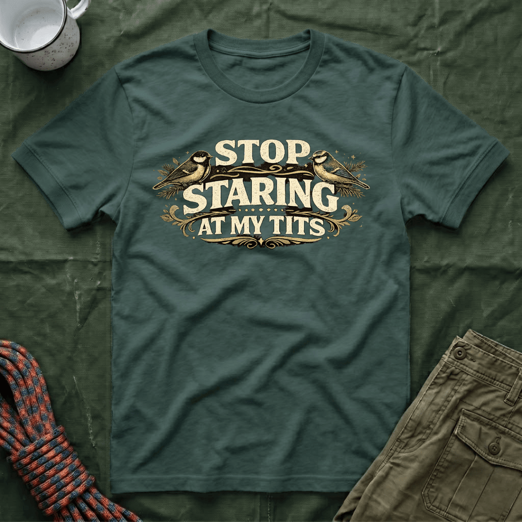Funny Stop Staring At My Tits Classic T-Shirt