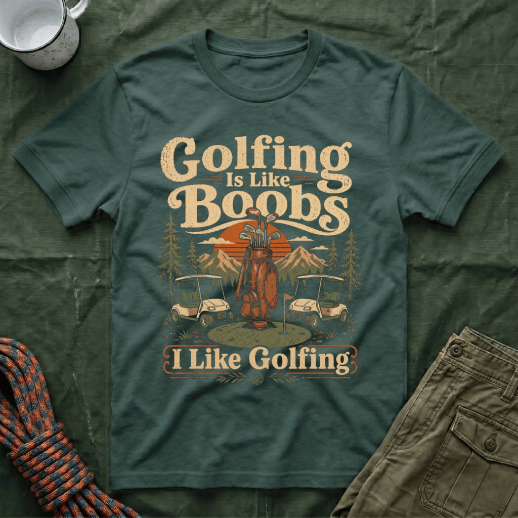 Golfing Is Like Boobs T-Shirt