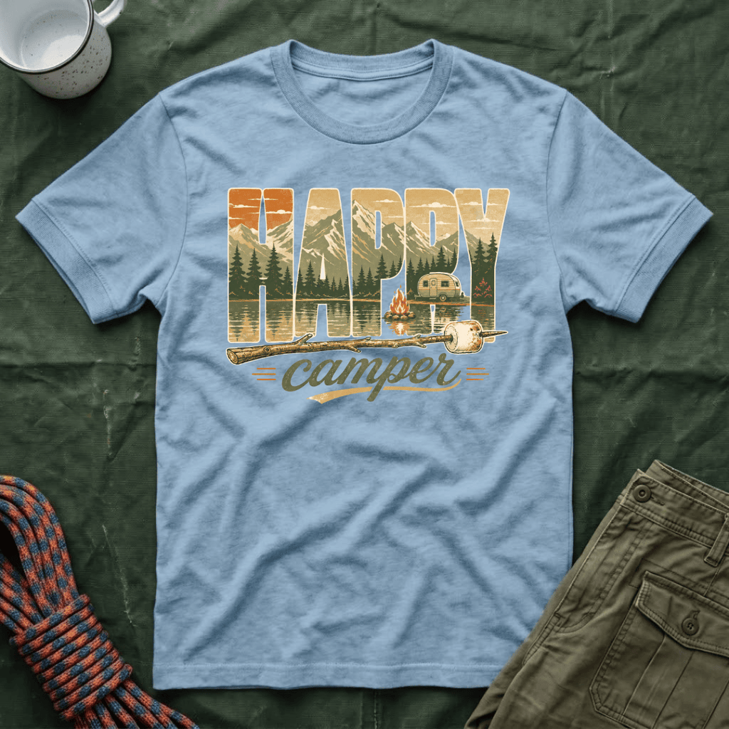 Happy Camper Mountains T-Shirt