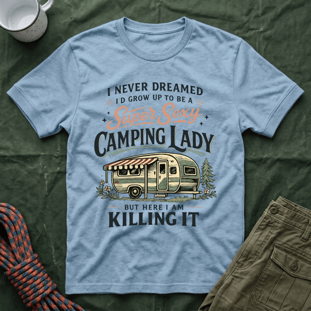 Super Camping Lady T-Shirt