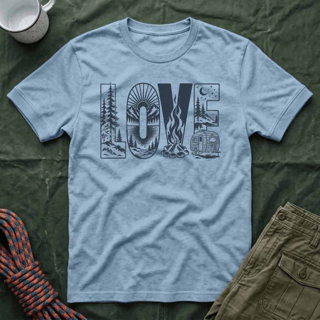 Love Camping Camper Trailer T-Shirt
