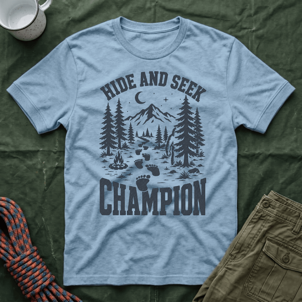 Big Foot Hide And Seek Champion T-Shirt