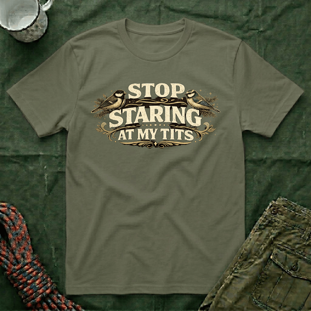 Funny Stop Staring At My Tits Classic T-Shirt