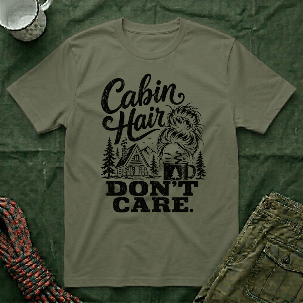Cabin Hair Don't Care T-Shirt