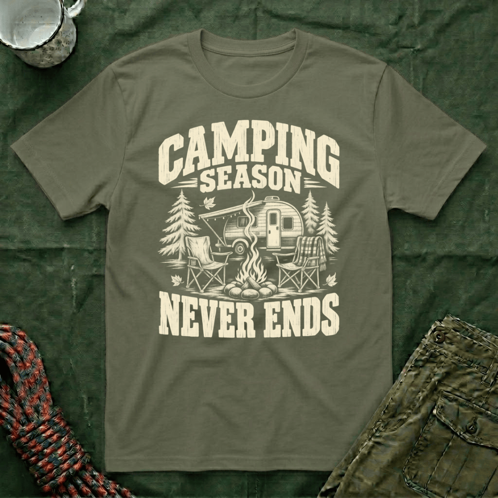Camping Never Ends T-Shirt