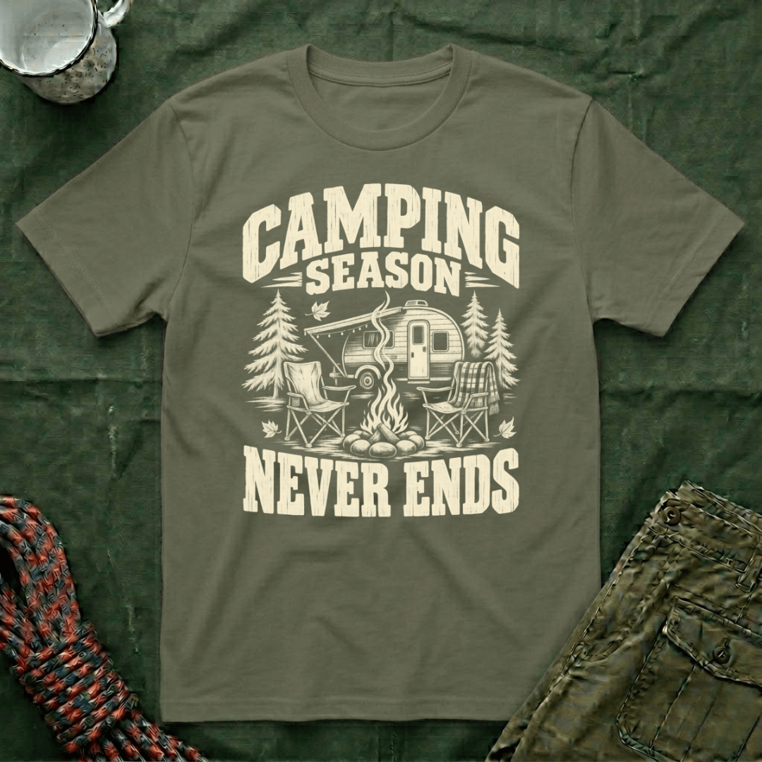 Camping Never Ends T-Shirt