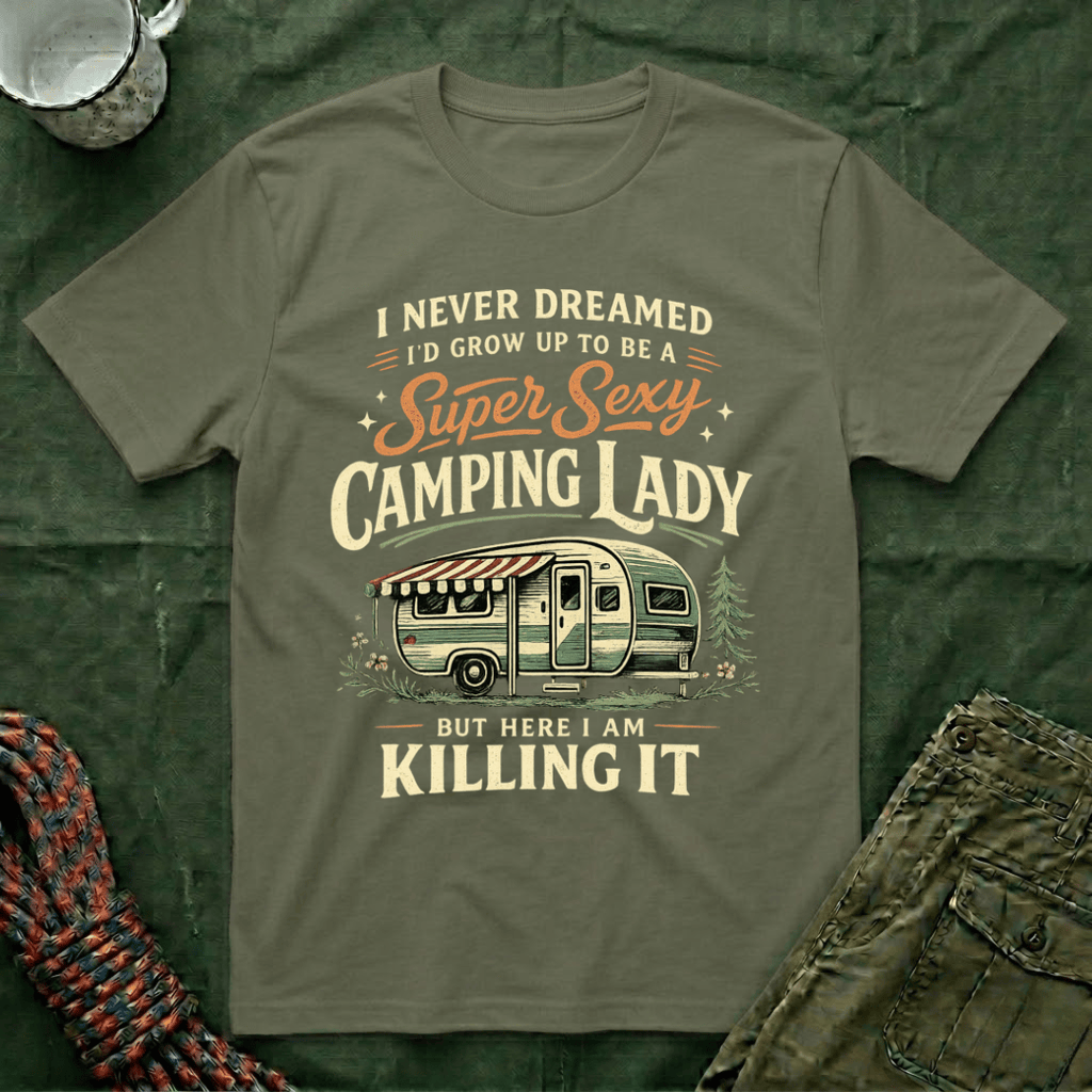 Super Camping Lady T-Shirt