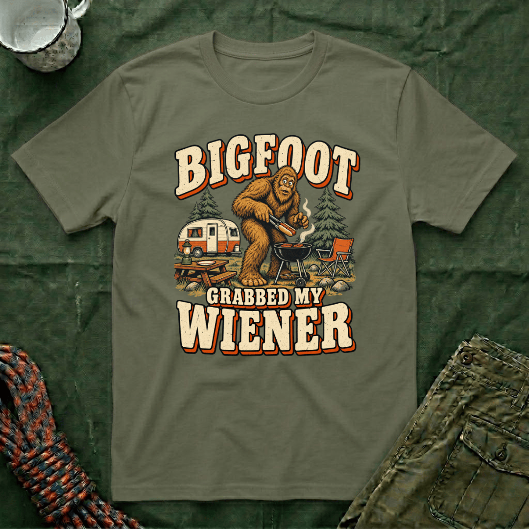 Funny Bigfoot Thief T-Shirt