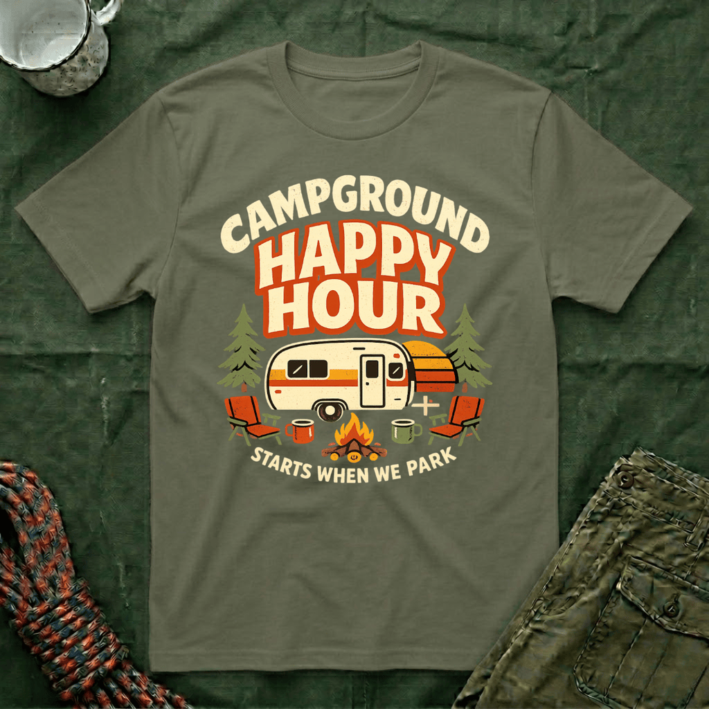 Campground Happy Hour T-Shirt