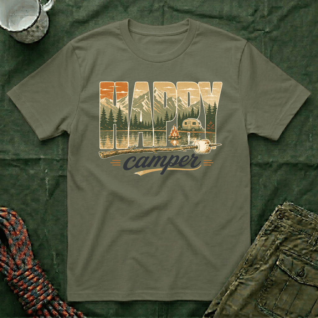 Happy Camper Mountains T-Shirt