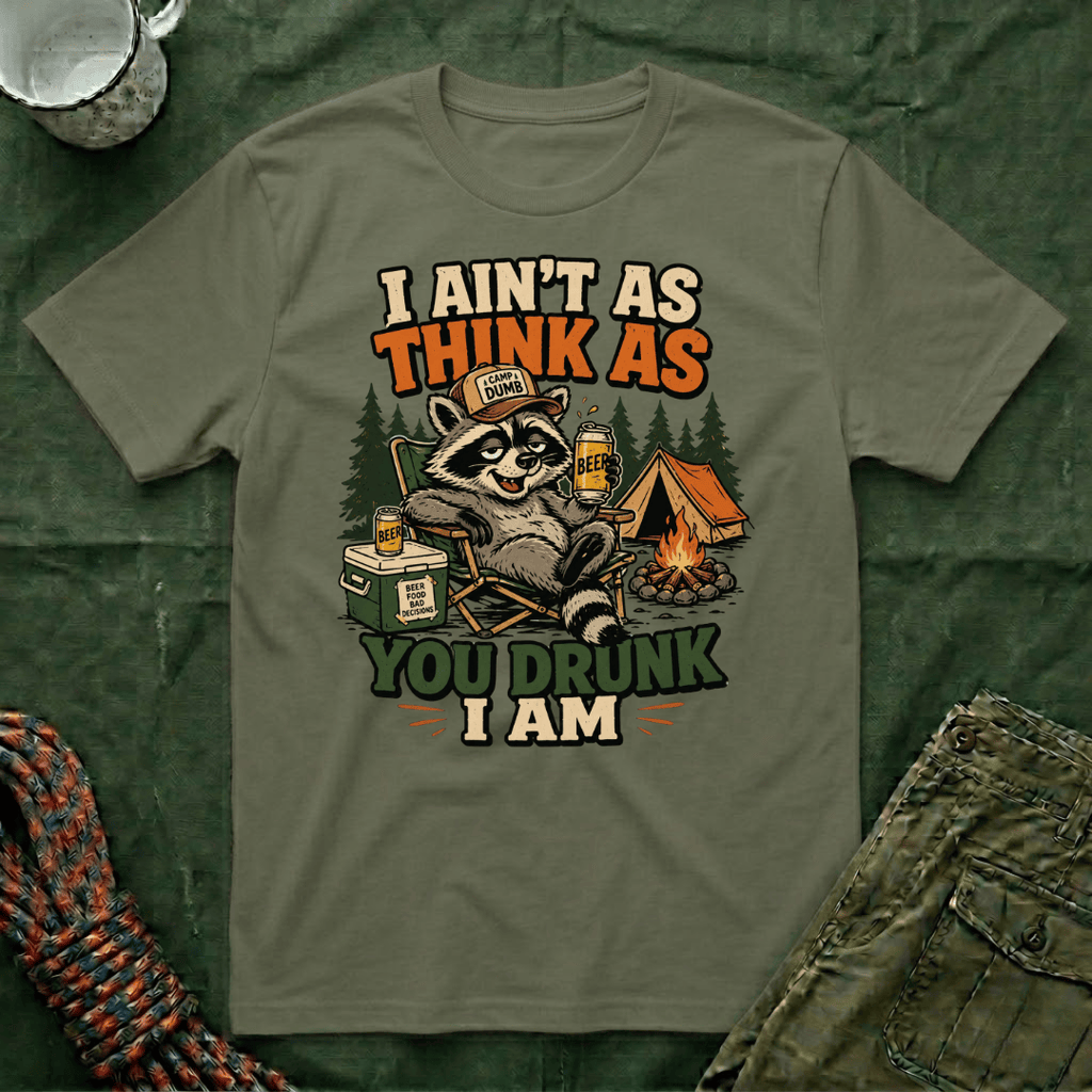 I Ain't As Think As You Drunk I Am Raccoon T-Shirt