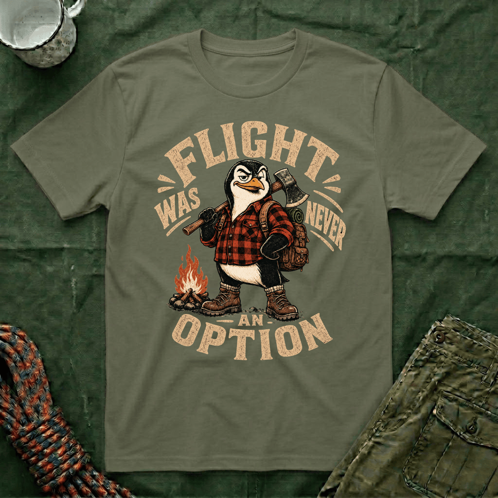 Flight Was Never An Option Penguin T-Shirt