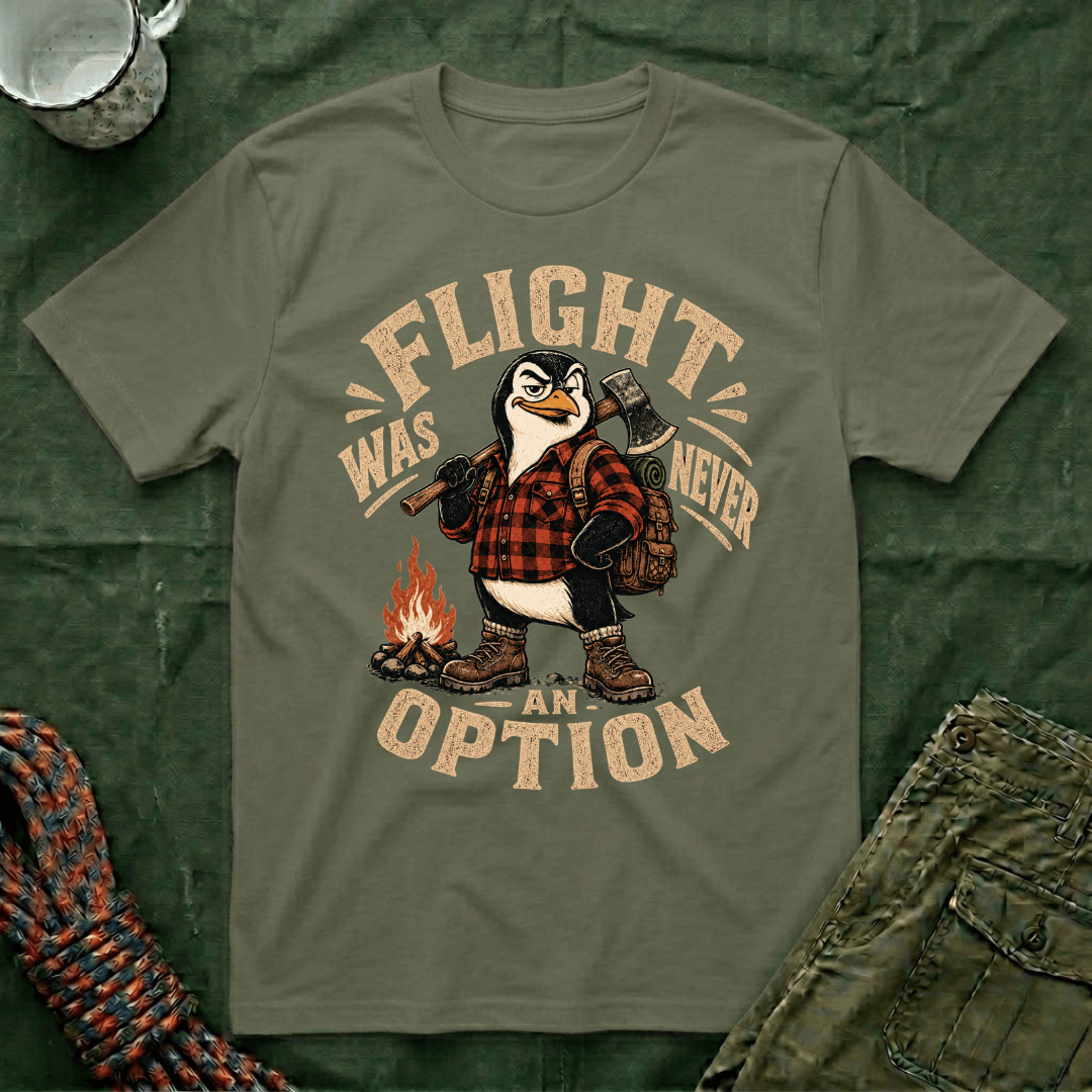 Flight Was Never An Option Penguin T-Shirt