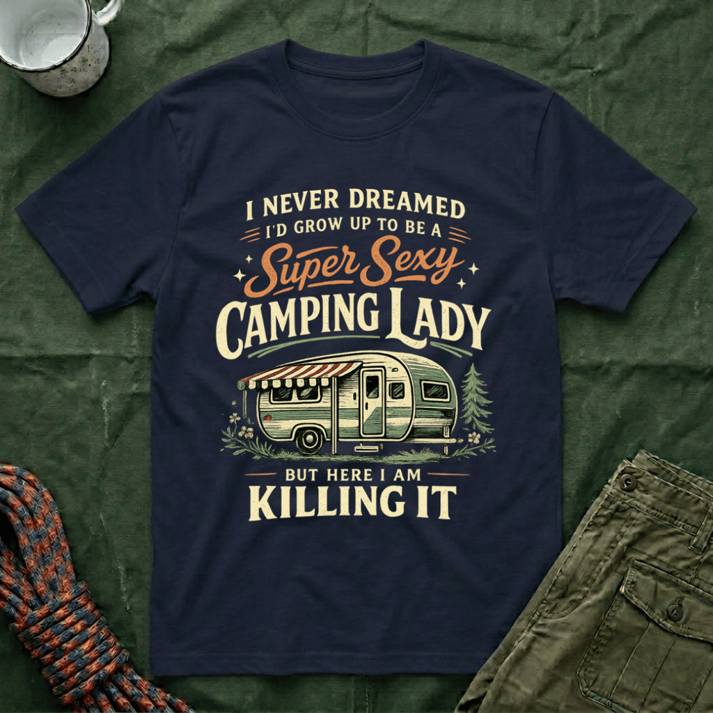 Super Camping Lady T-Shirt