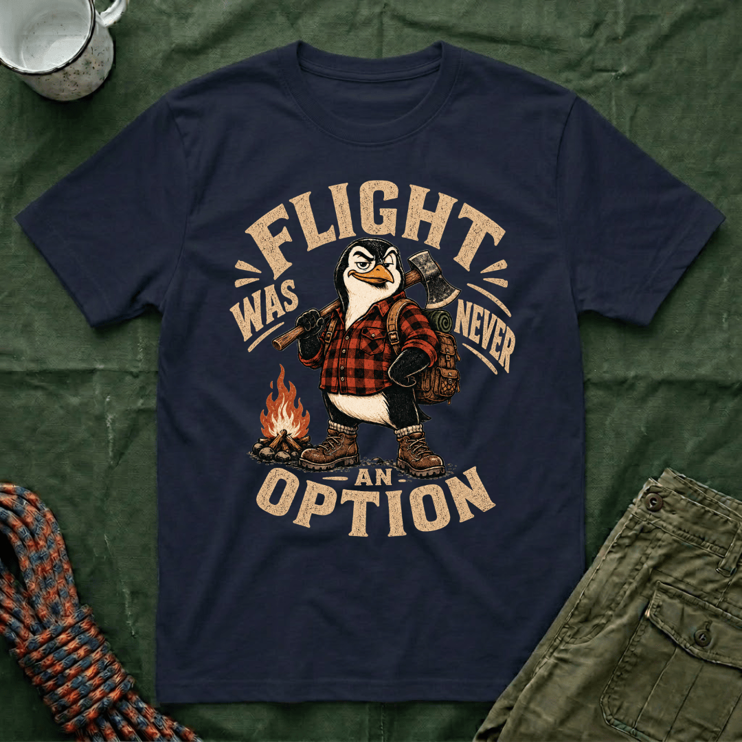 Flight Was Never An Option Penguin T-Shirt