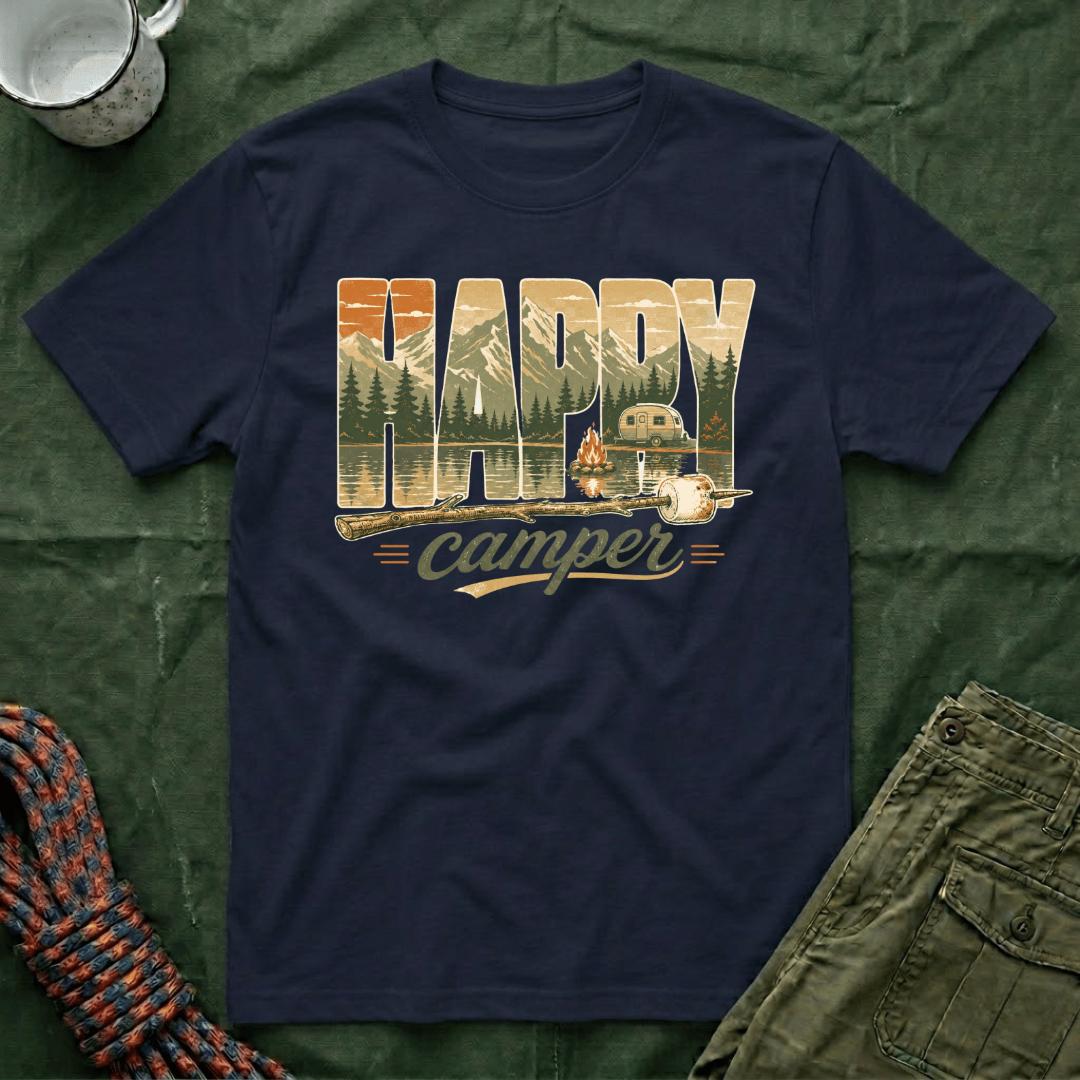 Happy Camper Mountains T-Shirt