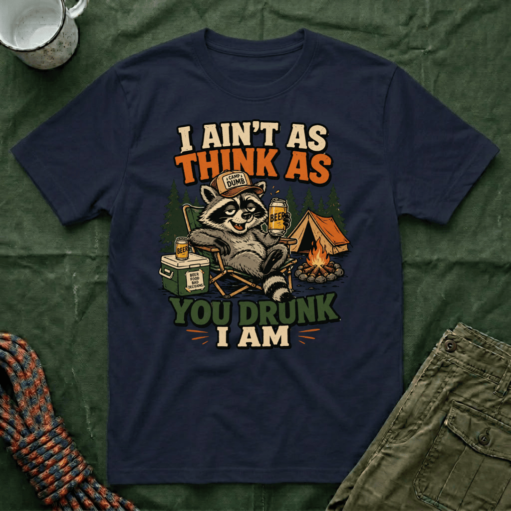 I Ain't As Think As You Drunk I Am Raccoon T-Shirt