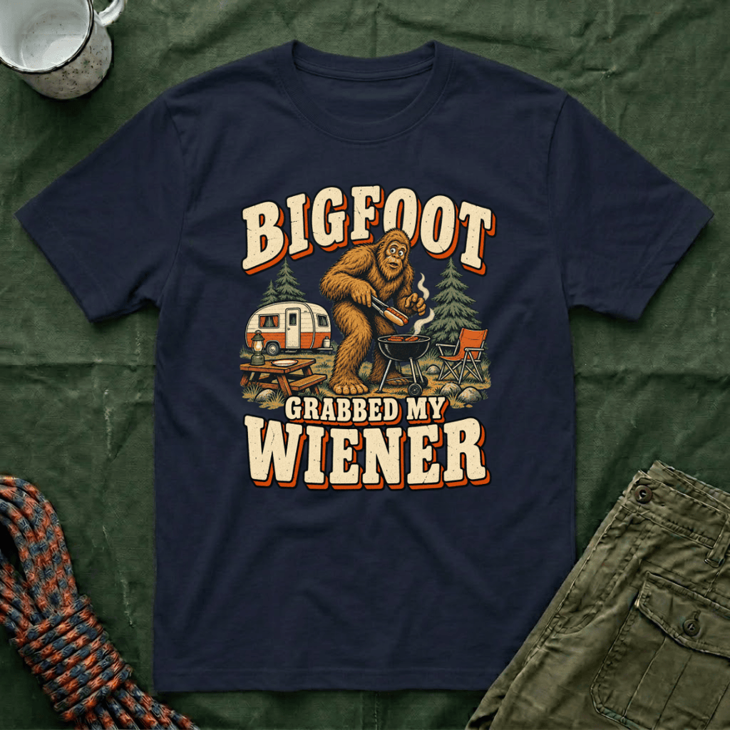Funny Bigfoot Thief T-Shirt