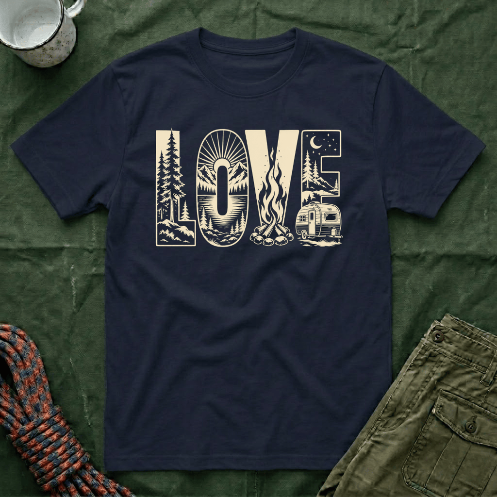 Love Camping Camper Trailer T-Shirt