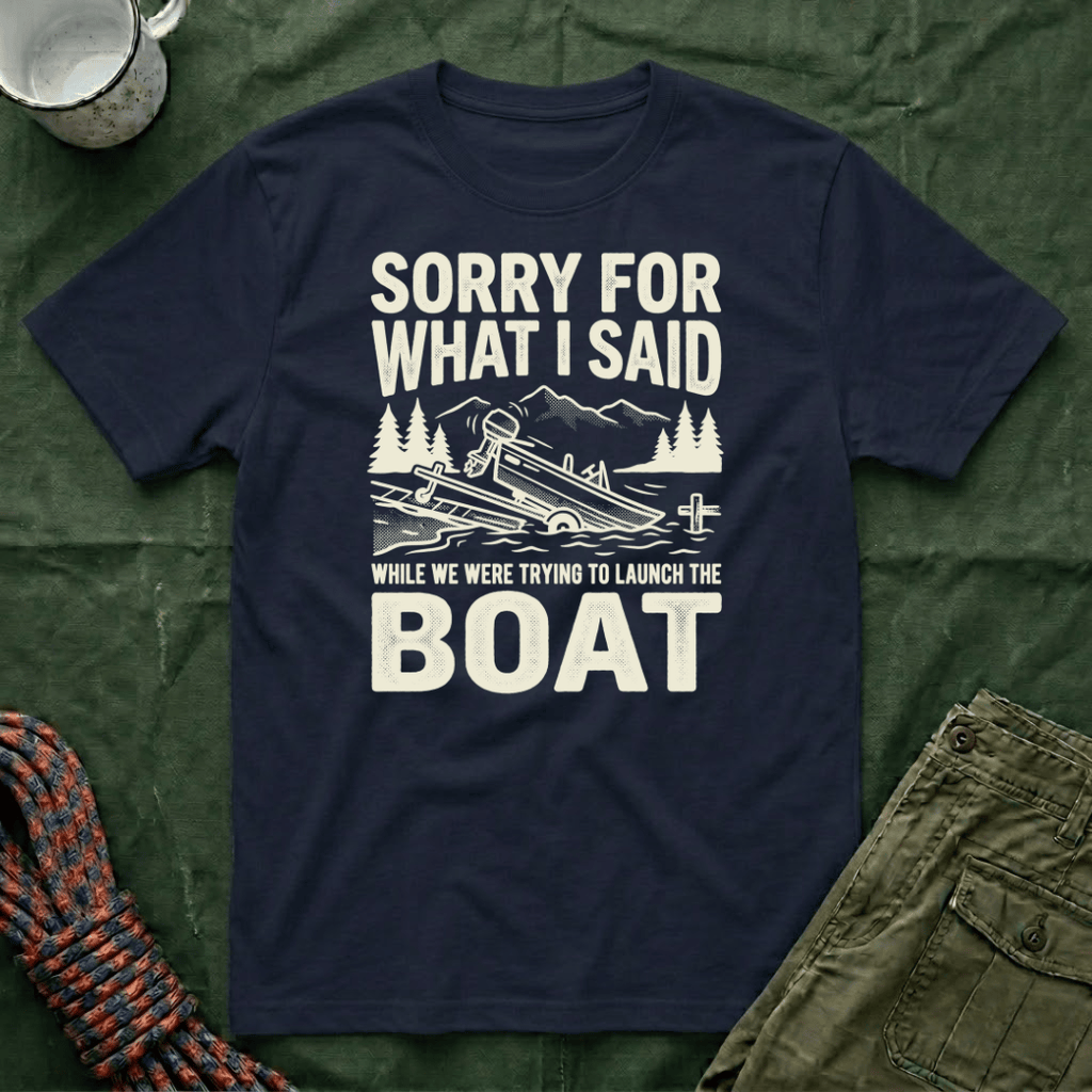 Funny Sorry For What I Said Boat T-Shirt