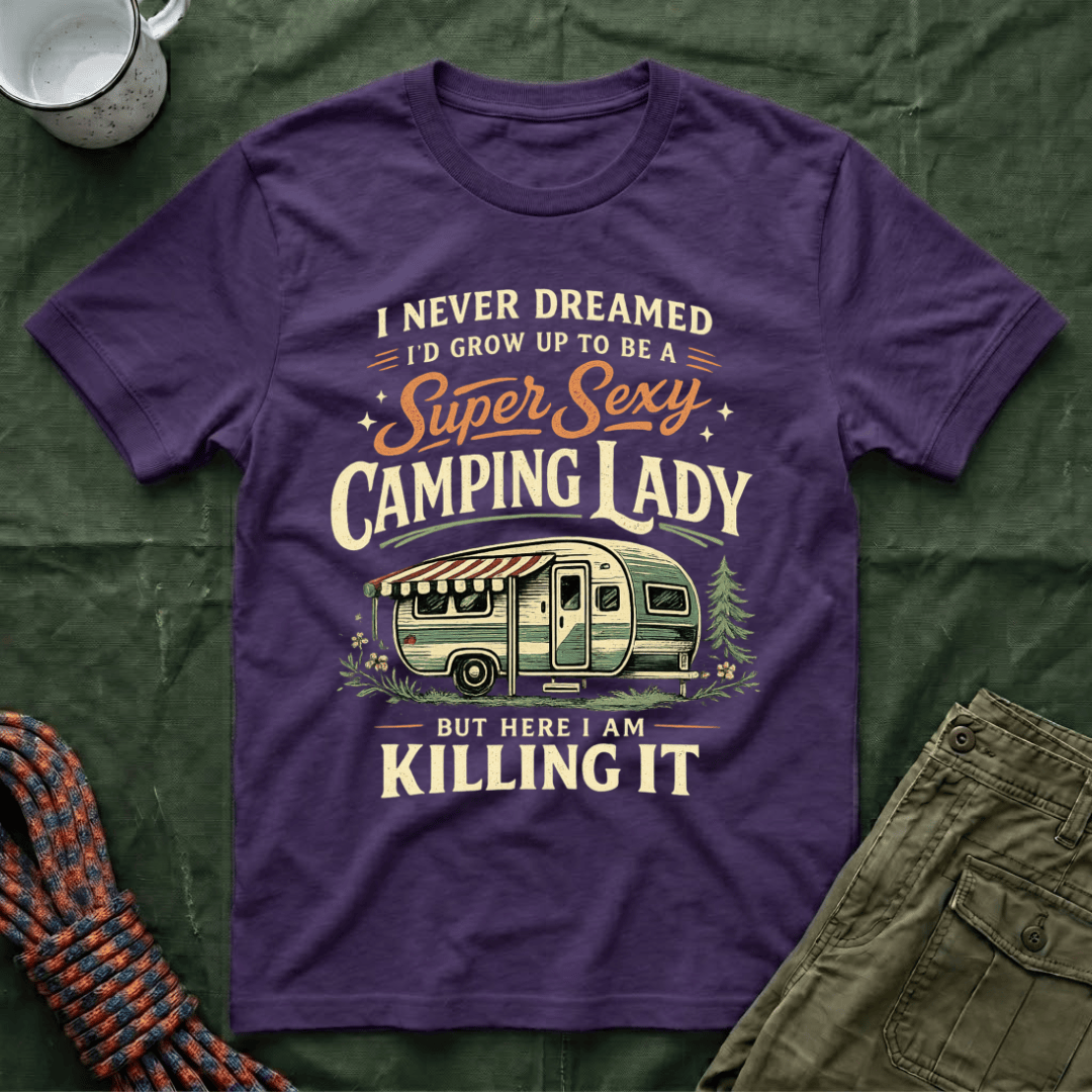 Super Camping Lady T-Shirt