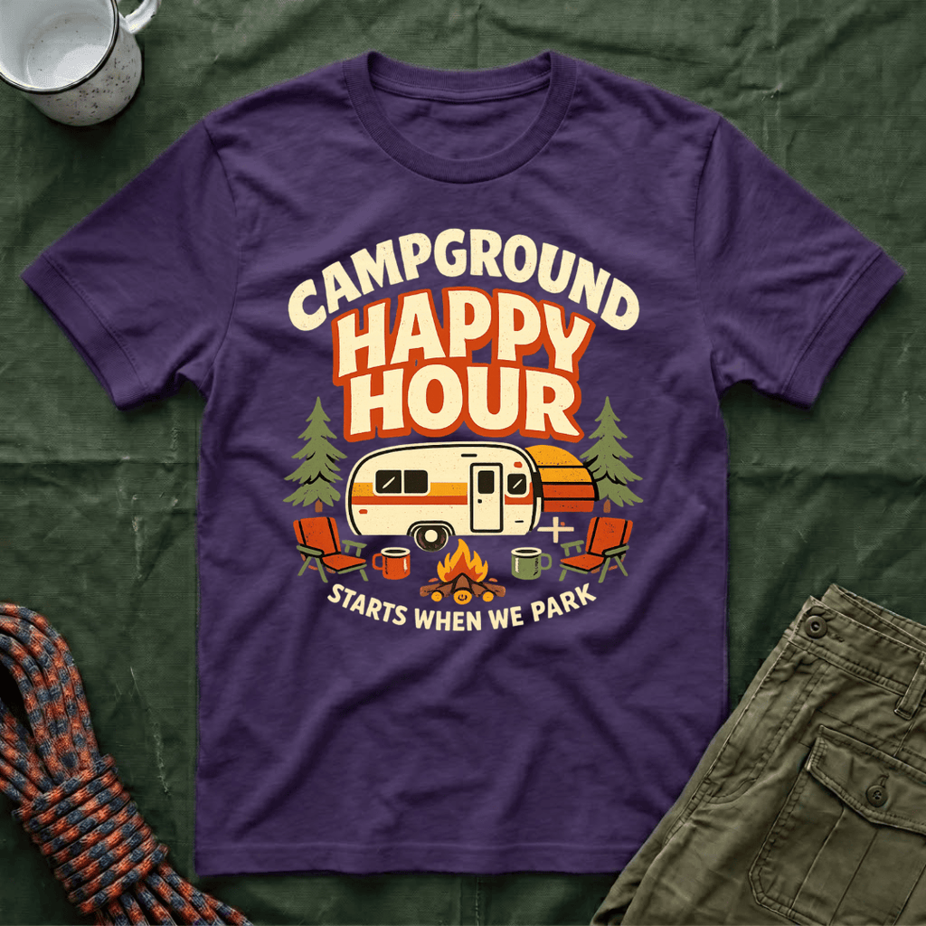 Campground Happy Hour T-Shirt